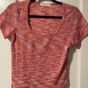 Pink & orange sweater top!💗🧡